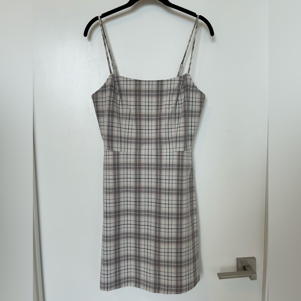 Plaid Aritzia Mini Dress